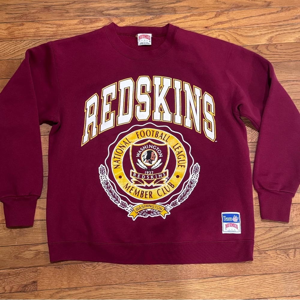 Red Redskins Graphic Crewneck Sweatshirt by Nutmeg